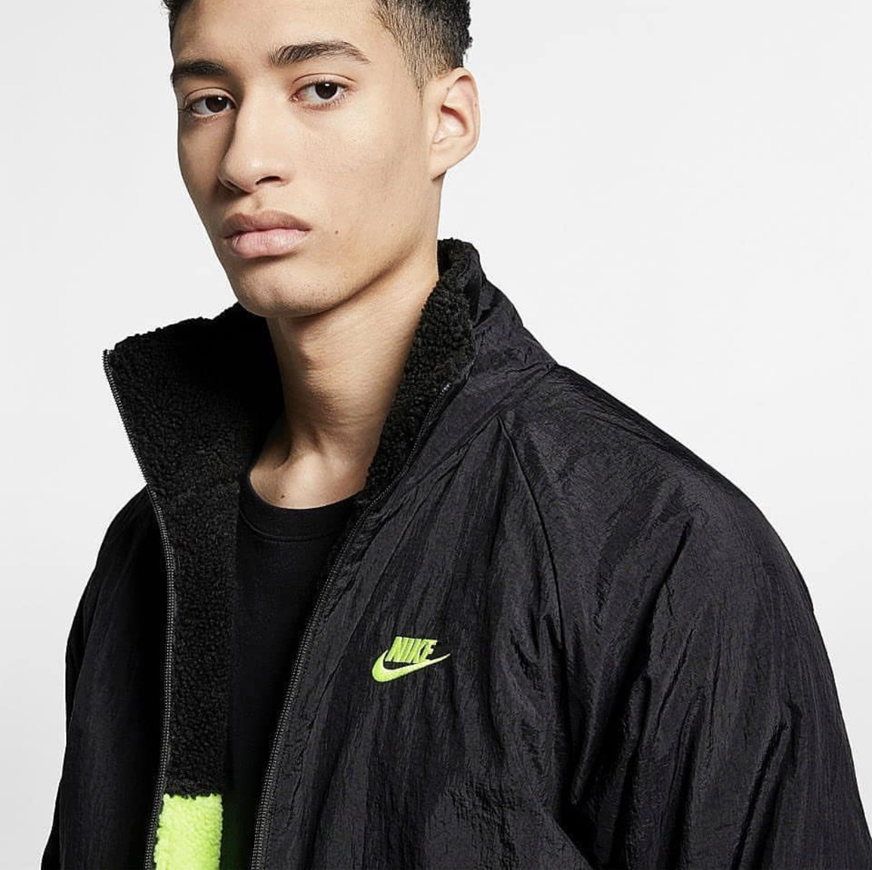 Nike Big Swoosh Sherpa Boa “REVERSIBLE” Jacket – Klean Kicks Lab