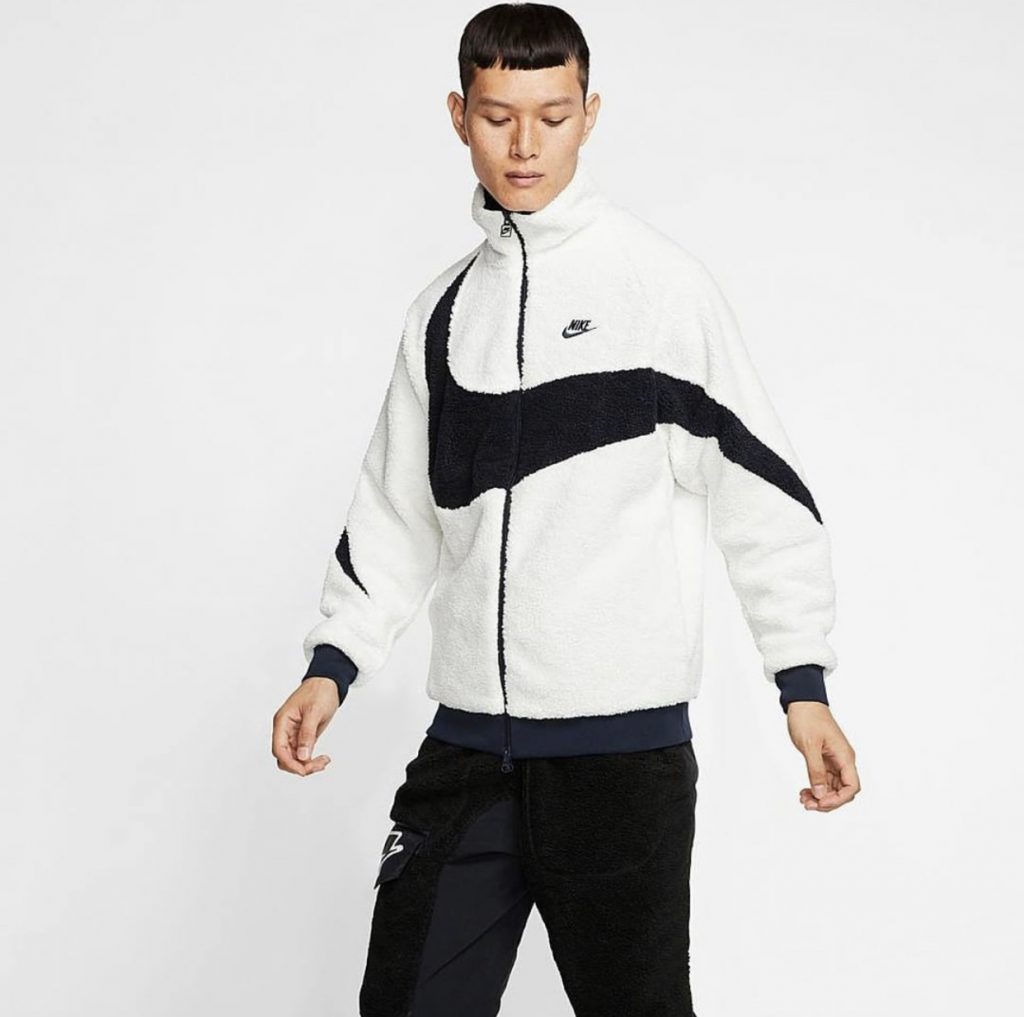 Nike Big Swoosh Sherpa Boa “REVERSIBLE” Jacket – Klean Kicks Lab